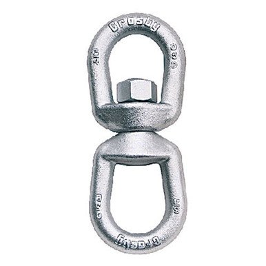 Crosby G-402 1-1/2" Eye & Eye Swivel - 45200 lbs WLL - #1016215