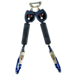 3m-dbi-sala-3100553-nano-lok-class-1-twin-leg-6-ft-self-retracting-life-line-with-single-pin-connector-and-aluminum-rebar-hooks-with-locking-nose