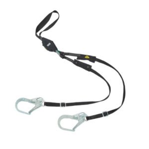 msa-v-series-arc-flash-shock-absorbing-twin-leg-adjustable-lanyard-with-36cl-large-snaphooks-mfg-10199064