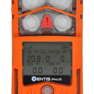 industrial-scientific-ventis-pro5-multi-gas-monitor-diffusion-lel-pentane-hcn-co-o2-li-ion-slim-extended-battery-desktop-charger-orange-mfg-vp5-k1b31101101