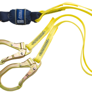 dbi-sala-1246159-force2-double-leg-100-tie-off-shock-absorbing-lanyard-6-ft-1-8m-web-steel-rebar-hooks-at-each-end-mfg-1246159