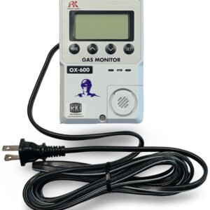 RKI OX-600 O2 Oxygen Gas Monitor, 0-25% Range, 115 VAC Power Cord, Mfg# 72-1006