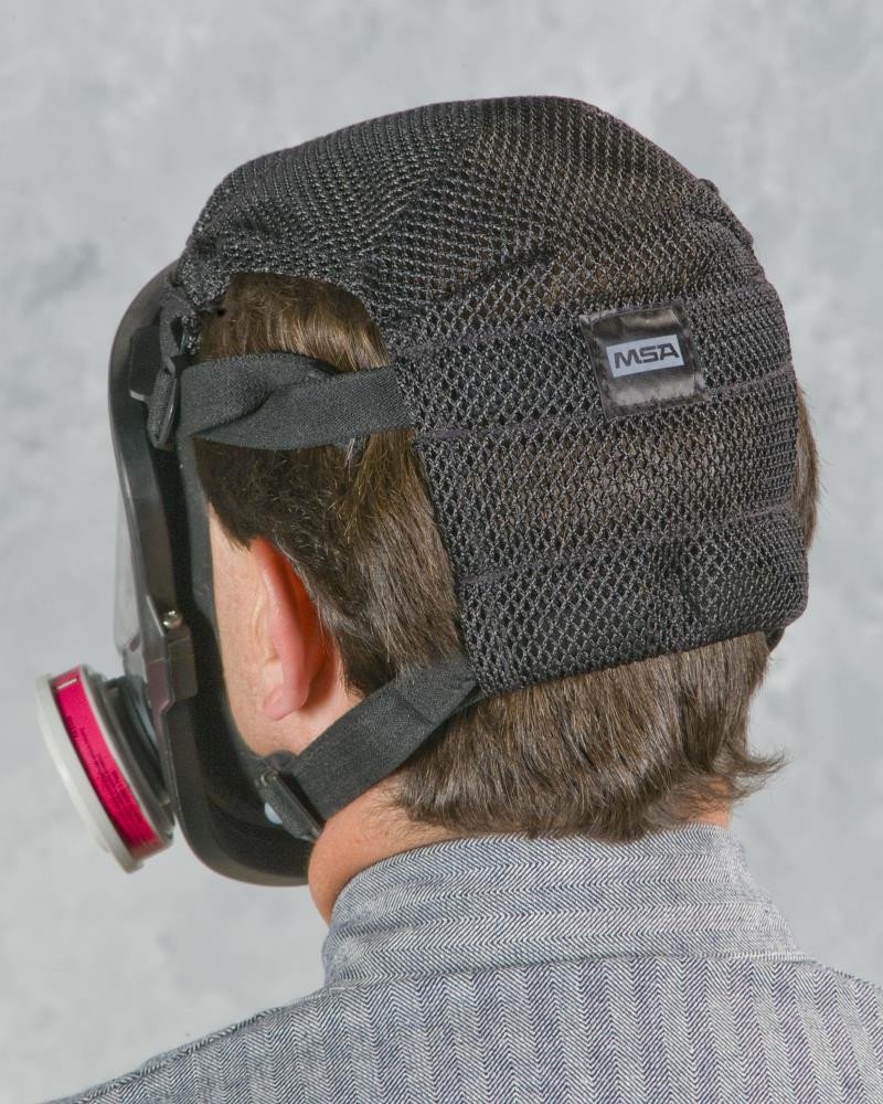 MSA Advantage 4200 Full Face Respirator, Silicone, Twin Port, Polyester Net Head Harness - Image 2